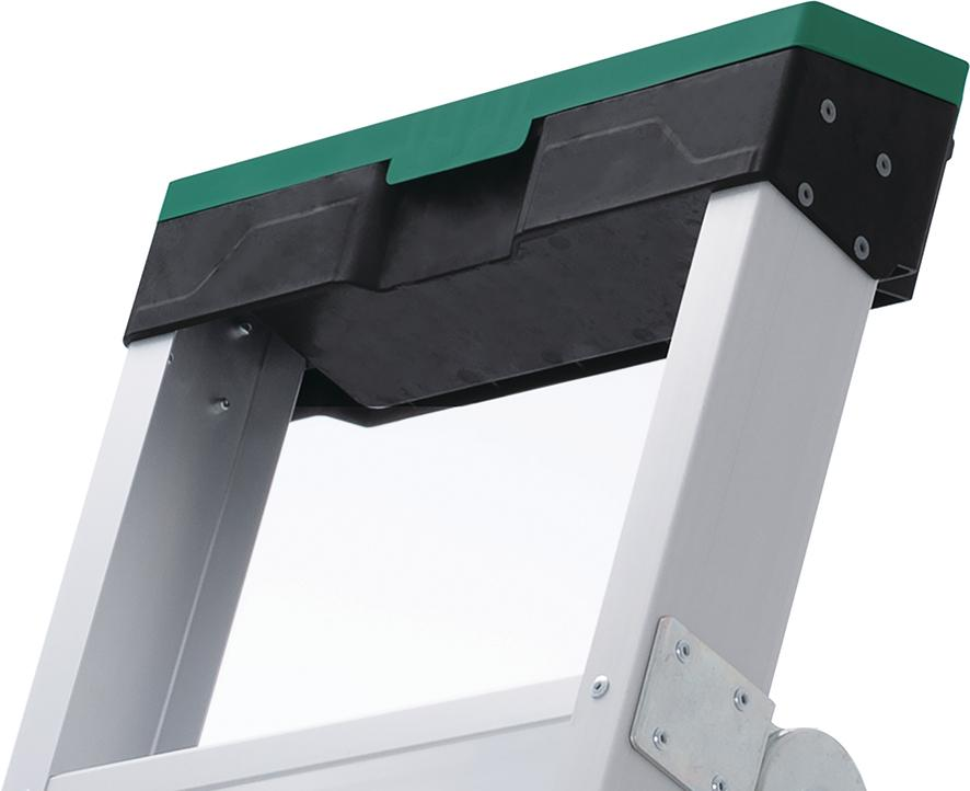 FORTIS Aluminium 3-in-1 Leiter mit 5 Sprossen Höhe 1,80m bis 2,95m